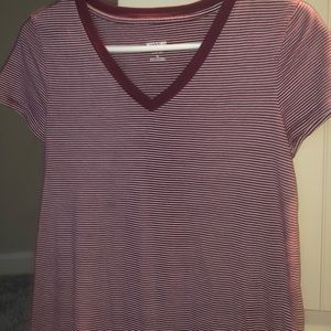 Striped V-Neck